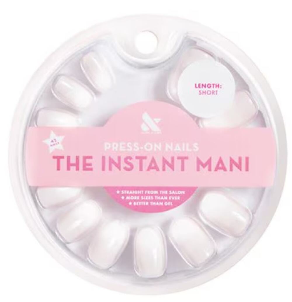 Olive & June Press‑On Nails – Classic White – Round-Short